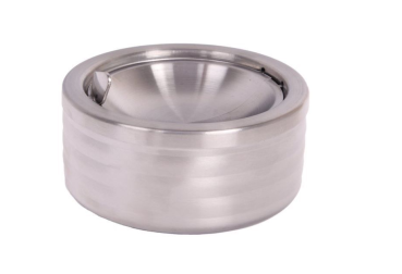 Kippaschenbecher "Edelstahl Silber"